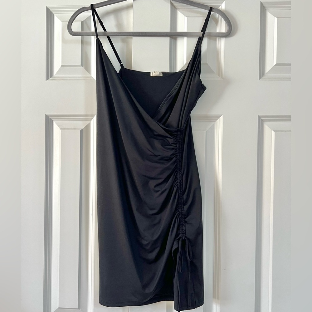 Black Stretchy Formal Mini Dress